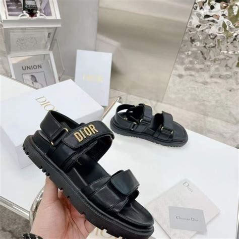 christian dior velcro sandals.